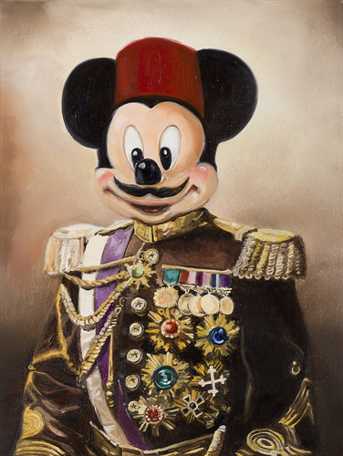 'Mickey Pasha!', 2016, 39 x 29 cm, oil on canvas