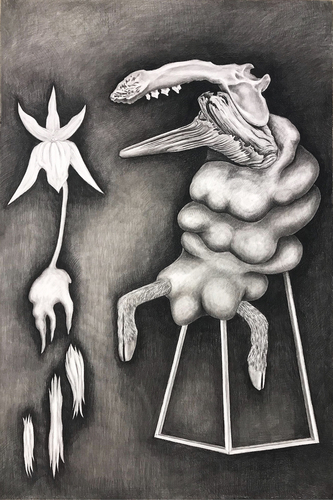 150x100 cm, charcoal on paper