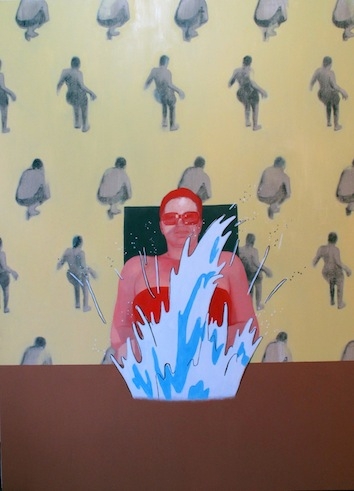 summer lethargy I, 2013<br />186x136.5 cm, oil on canvas<br />